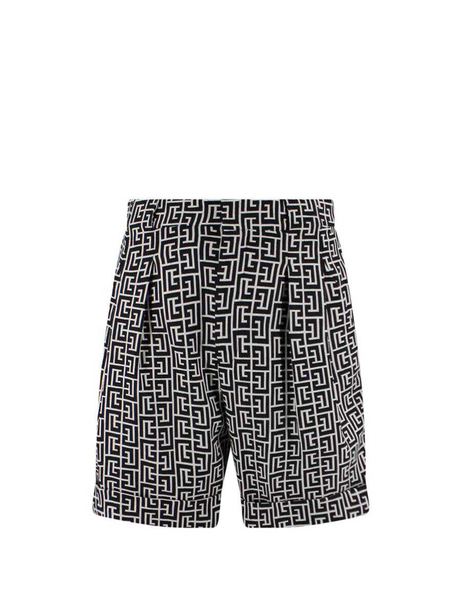 Balmain BALMAIN BERMUDA SHORTS BLACK