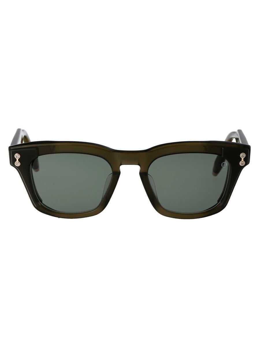 AKONI Akoni SUNGLASSES Olive-Crystal Olive w/G-15