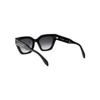 Ochelari de soare Alexander McQueen Dama - Ochelari de soare Alexander McQueen Alexander McQueen SUNGLASSES 001 BLACK BLACK GREY Femei (BM 10360319) - B-mall.ro