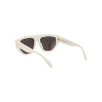 Ochelari de soare Alexander McQueen Dama - Ochelari de soare Alexander McQueen Alexander McQueen SUNGLASSES 003 WHITE WHITE GREY Femei (BM 10360346) - B-mall.ro