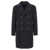 Tagliatore 'Arden' Blue Double-Breasted Coat With Notched Revers In Wool And Cashmere Man BLUE