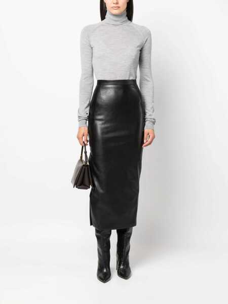 Pulovere ARMARIUM Armarium Wool And Cashmere Blend High Neck Sweater GREY Femei (BM 10362083) 2