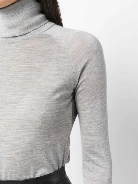 Pulovere ARMARIUM Armarium Wool And Cashmere Blend High Neck Sweater GREY Femei (BM 10362083) 5