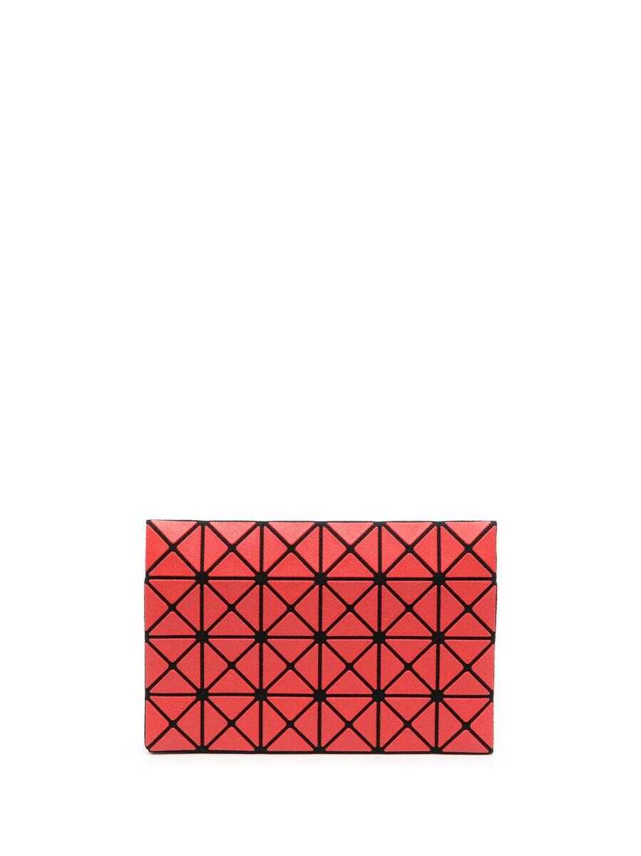 BAO BAO ISSEY MIYAKE BAO BAO ISSEY MIYAKE OYSTER CARD CASE ACCESSORIES Red