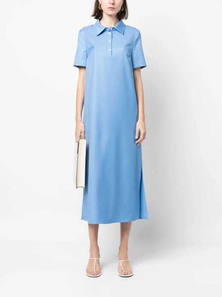 Rochii Loulou Studio Loulou Studio Buttoned Long Dress Clothing Blue Femei (BM 10372226) 2