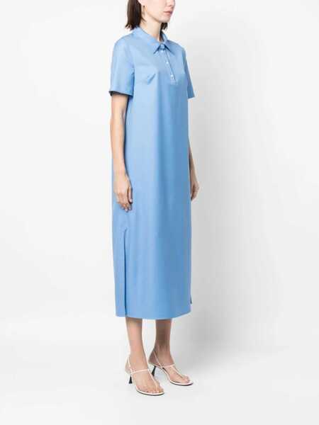 Rochii Loulou Studio Loulou Studio Buttoned Long Dress Clothing Blue Femei (BM 10372226) 3