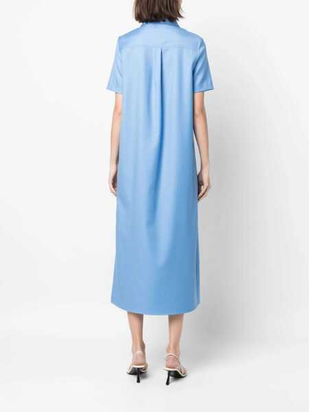 Rochii Loulou Studio Loulou Studio Buttoned Long Dress Clothing Blue Femei (BM 10372226) 4