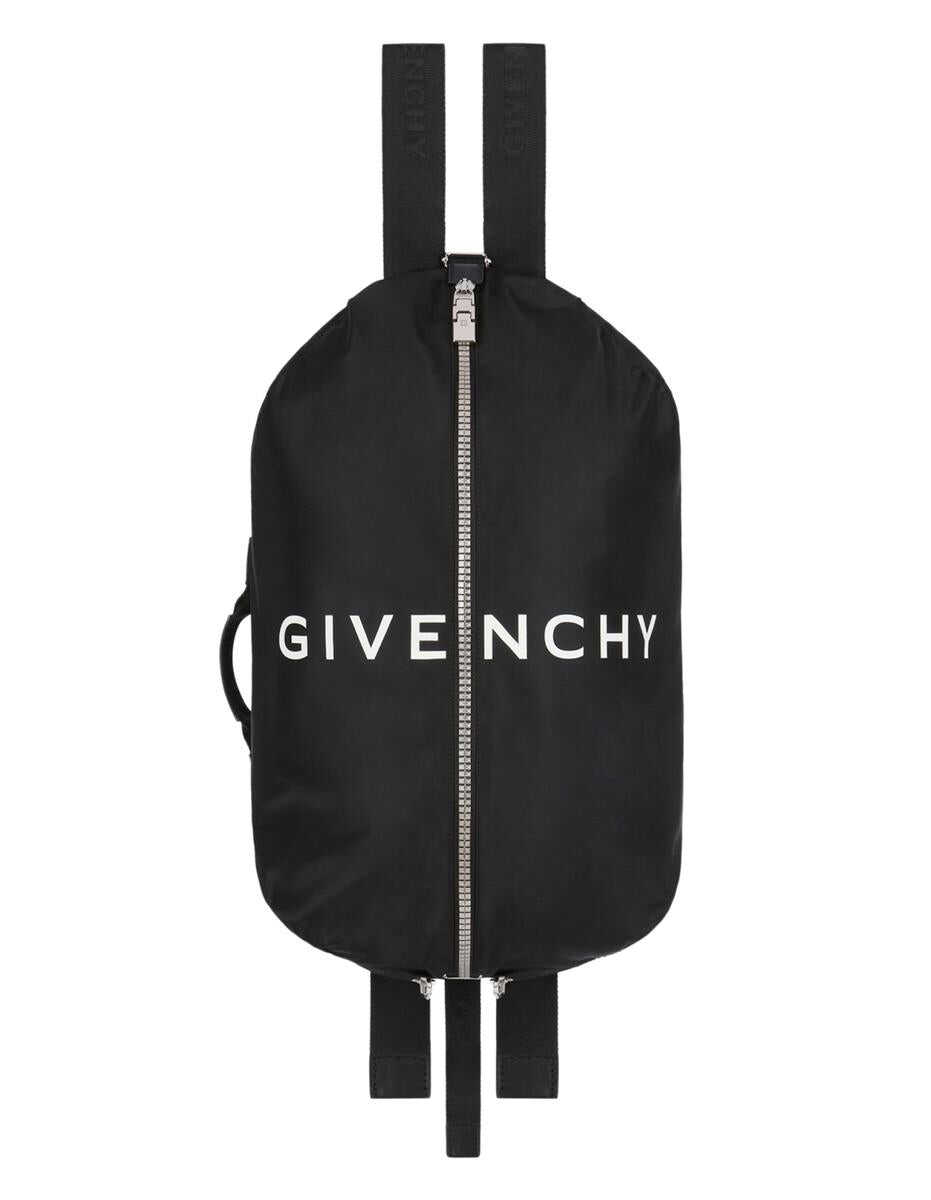 Givenchy GIVENCHY Nylon G-Zip Backpack With Logo BLACK