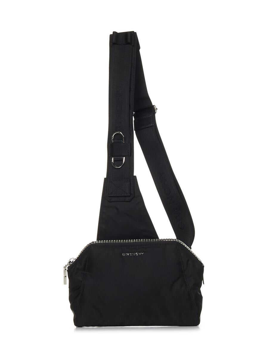 Givenchy GIVENCHY Small Antigona Shoulder Bag In Nylon BLACK