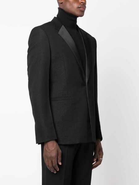 Geci Givenchy Givenchy Single-Breasted Wool Jacket GREY Barbati (BM 10373060) 3