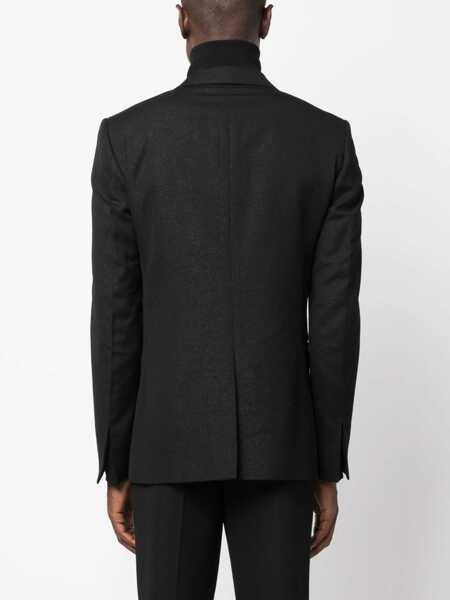 Geci Givenchy Givenchy Single-Breasted Wool Jacket GREY Barbati (BM 10373060) 4