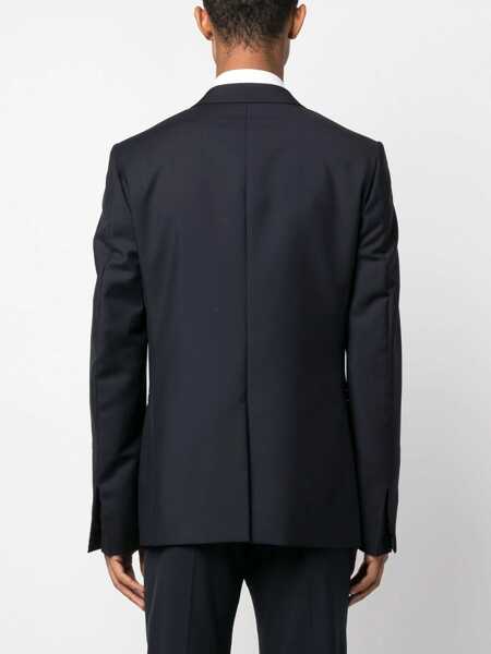 Sacouri Givenchy Givenchy Wool Blend Single-Breast Jacket BLUE Barbati (BM 10373081) 4