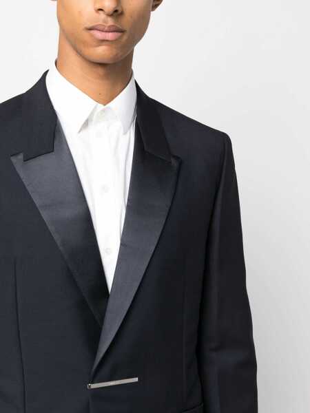 Sacouri Givenchy Givenchy Wool Blend Single-Breast Jacket BLUE Barbati (BM 10373081) 5