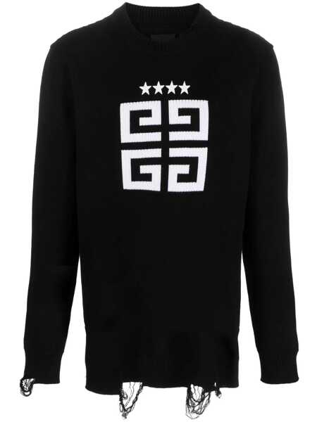 Pulovere Givenchy Givenchy Cotton Crew-Neck Sweater Black Barbati (BM 10373390) 1