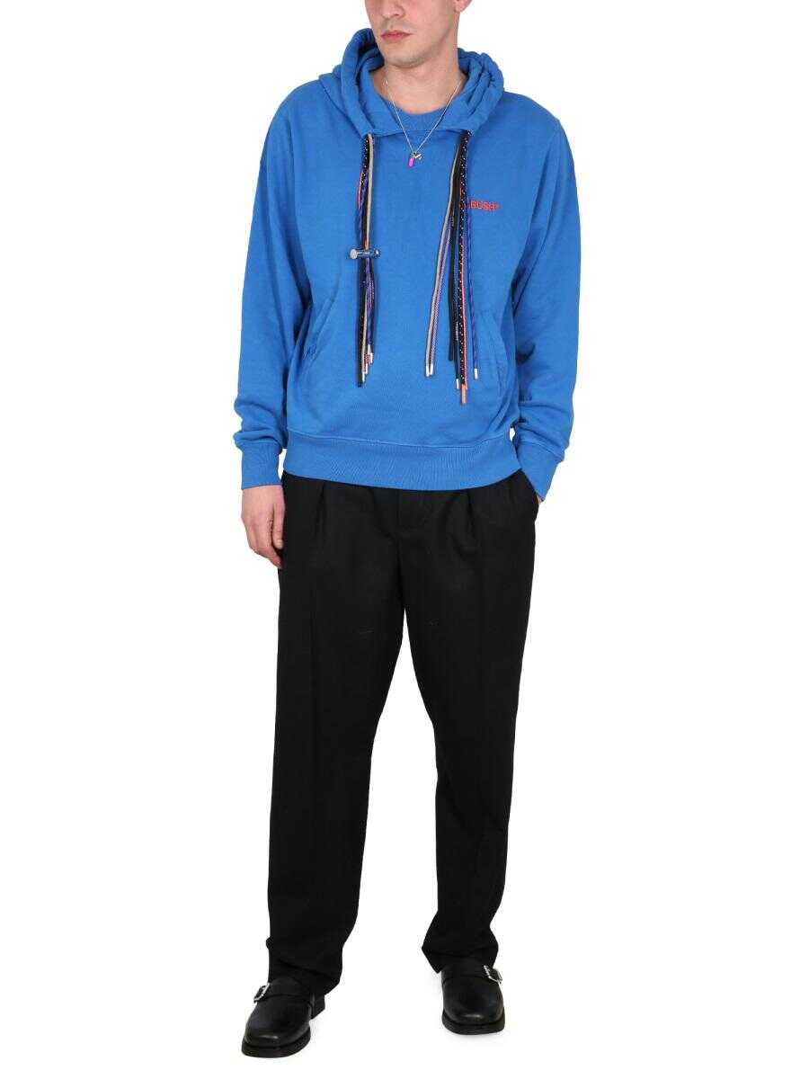 AMBUSH AMBUSH MULTICORD HOODIE BLUE