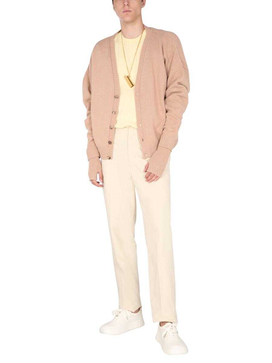 AMBUSH AMBUSH OVERSIZE FIT CARDIGAN BEIGE