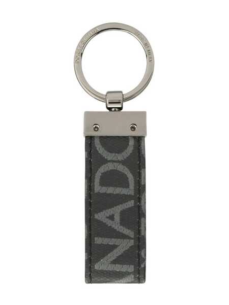 Accesorii Dolce & Gabbana Dolce & Gabbana Fabric Key Ring With Logo Black Barbati (BM 10375298) 2