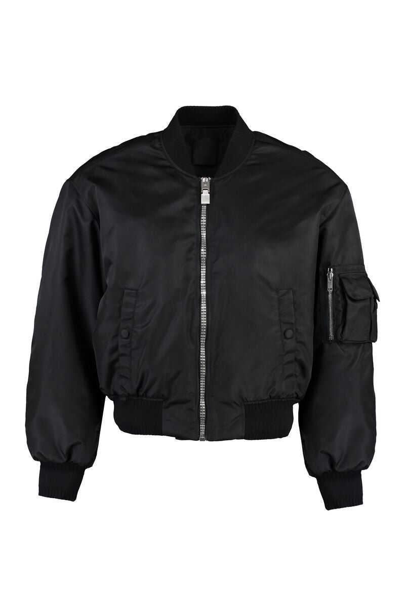 Givenchy GIVENCHY Pocket detail bomber jacket BLACK