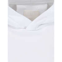 Topuri Givenchy Dama - Bluze de trening Givenchy GIVENCHY GIVENCHY Archetype Hoodie in Gauzed Fabric White Femei (BM 10378349) - B-mall.ro