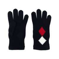 Manusi MONCLER geometric-intarsia virgin-wool gloves Femei
