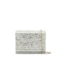 Genti mini Jimmy Choo Candy Clutch Bag In Acrylic Fabric With Raw Glitter Femei