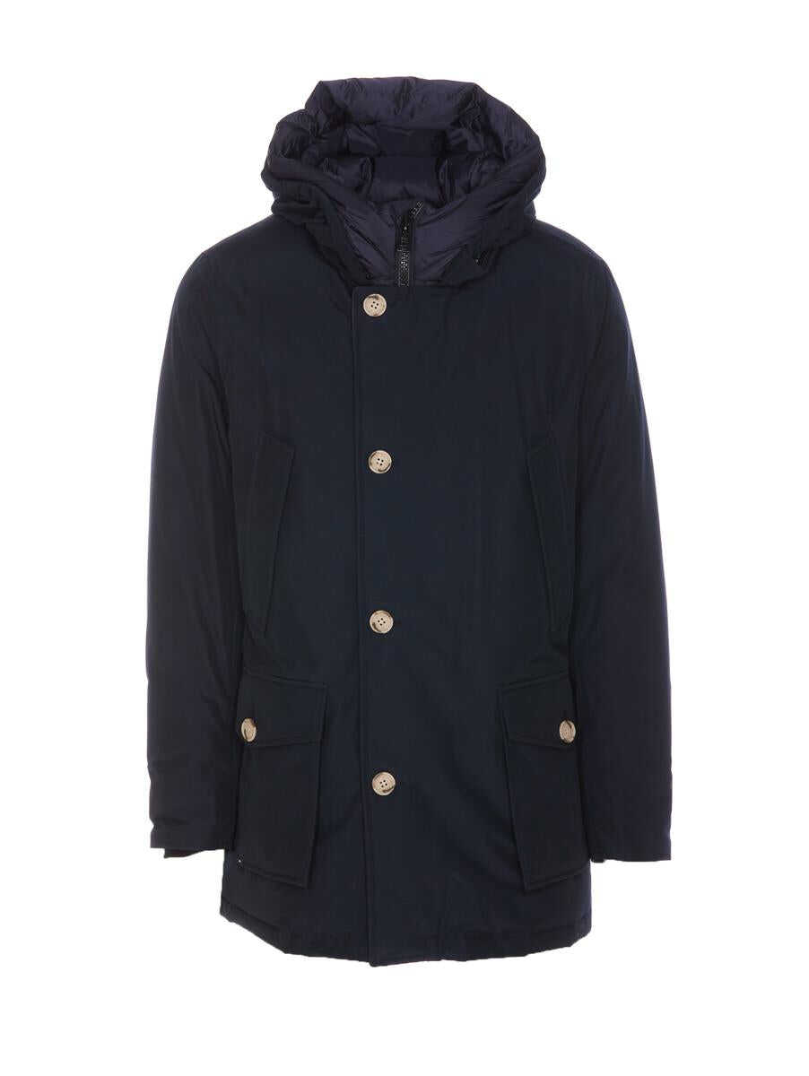 Woolrich WOOLRICH ARCTIC PARKA IN RAMAR CLOTH BLUE