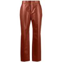 Pantaloni casual Chloé Leather Trousers Femei