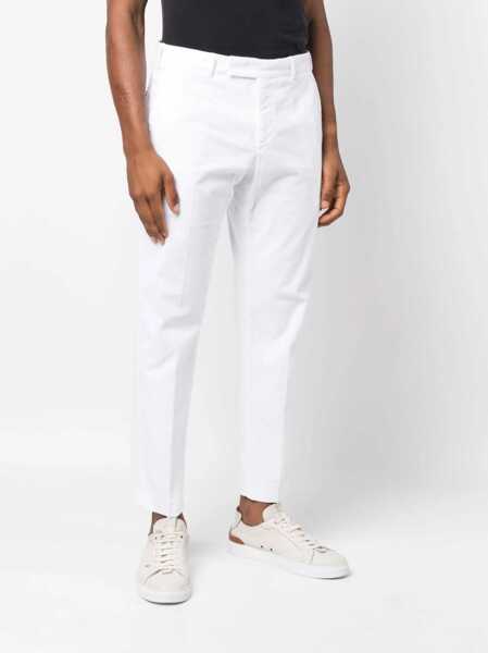 Pantaloni PT TORINO Pt Torino Flat Front Trousers With Diagonal Pockets Clothing GREEN Barbati (BM 10397153) 3