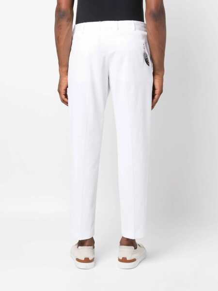 Pantaloni PT TORINO Pt Torino Flat Front Trousers With Diagonal Pockets Clothing GREEN Barbati (BM 10397153) 4