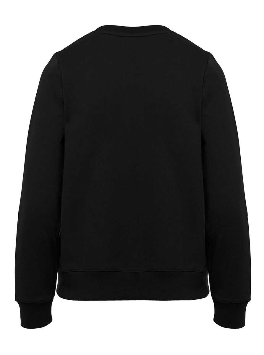 A.P.C. \'Tina\' Black Crewneck Sweatshirt with Contrasting Logo Print in Cotton Woman Black