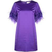 Rochii P.A.R.O.S.H. Feathered Mini Dress Femei