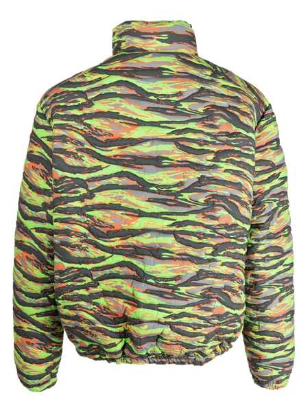 Geci de iarna ERL Erl Printed Quilted Down Jacket GREEN Barbati (BM 10418414) 2