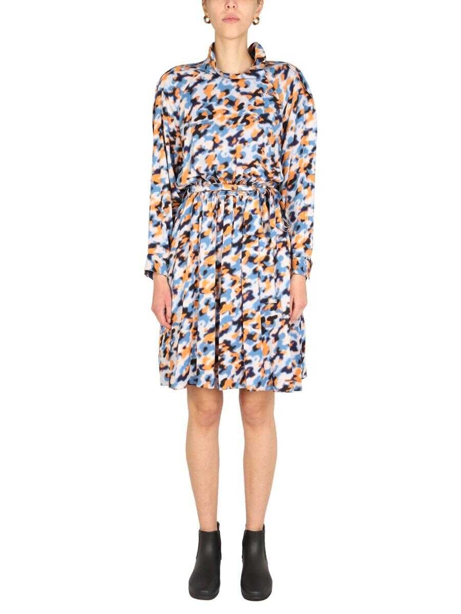 Kenzo KENZO "BLURRED FLOWERS" DRESS MULTICOLOUR