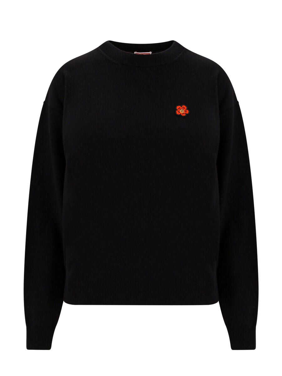 Kenzo KENZO CREW-NECK WOOL SWEATER black