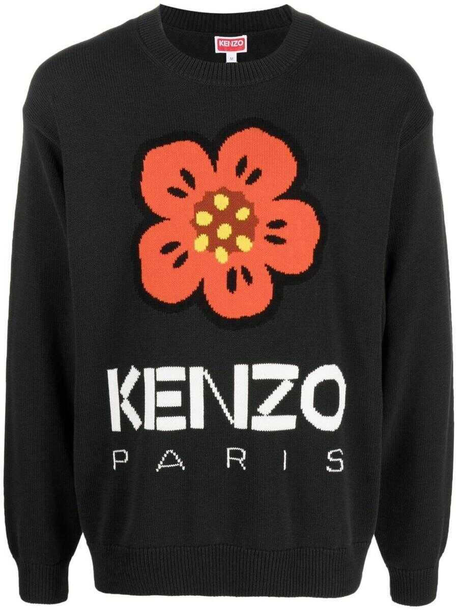 Kenzo KENZO BOKE FLOWER SWEATER CLOTHING BLACK