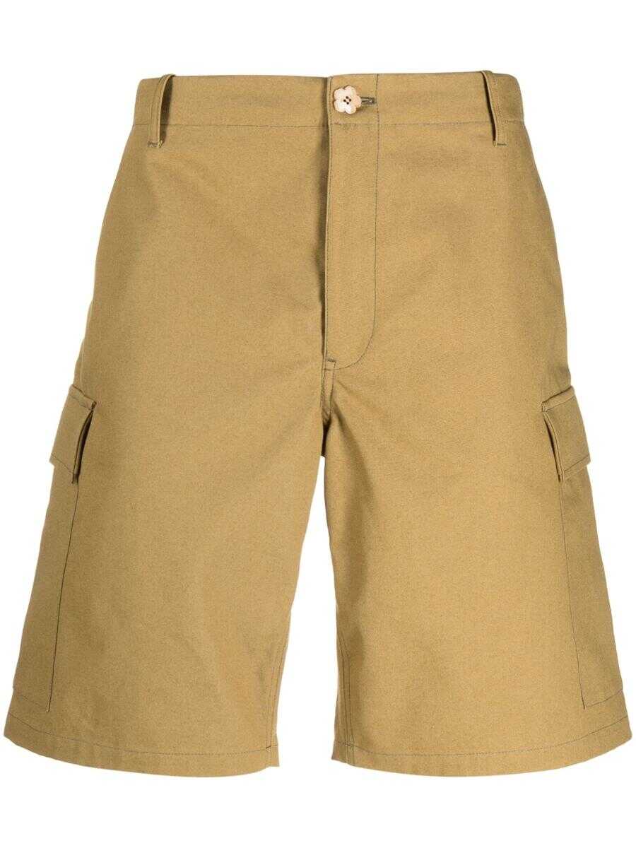 Kenzo KENZO Cotton cargo shorts Beige