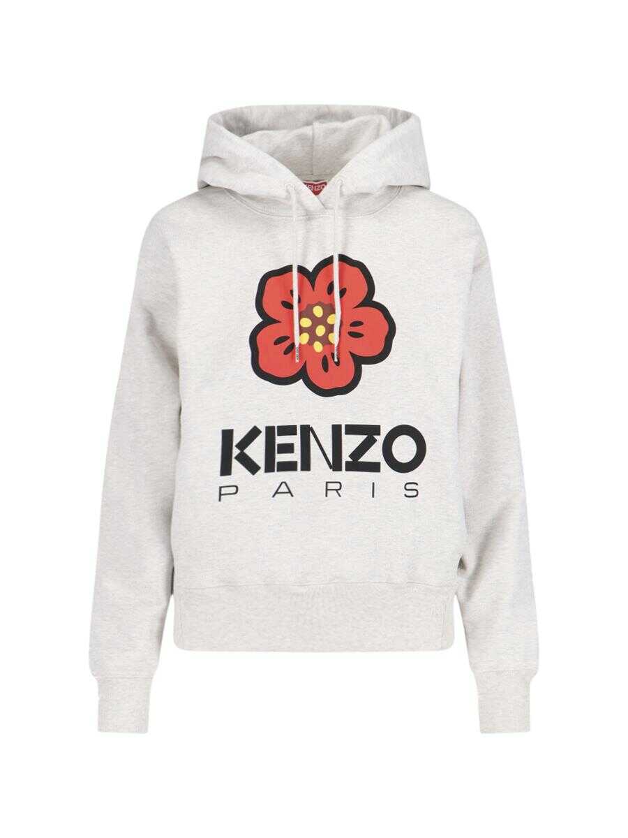 Kenzo KENZO Kenzo Paris cotton hoodie GREY