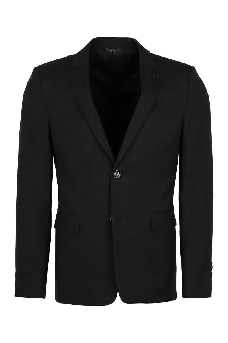 Fendi FENDI SINGLE-BREASTED TWO BUTTON JACKET BLACK