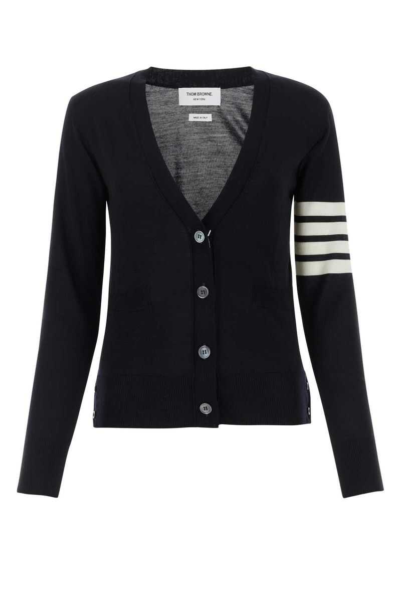 Thom Browne THOM BROWNE 4Bar wool cardigan BLUE