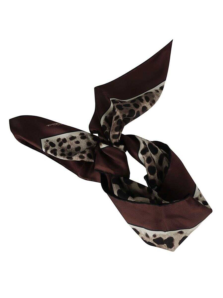 Dolce & Gabbana Dolce & Gabbana Scarfs LEO BORDO MARRONE