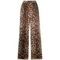 Pantaloni casual Dolce & Gabbana Printed Silk Pants Femei