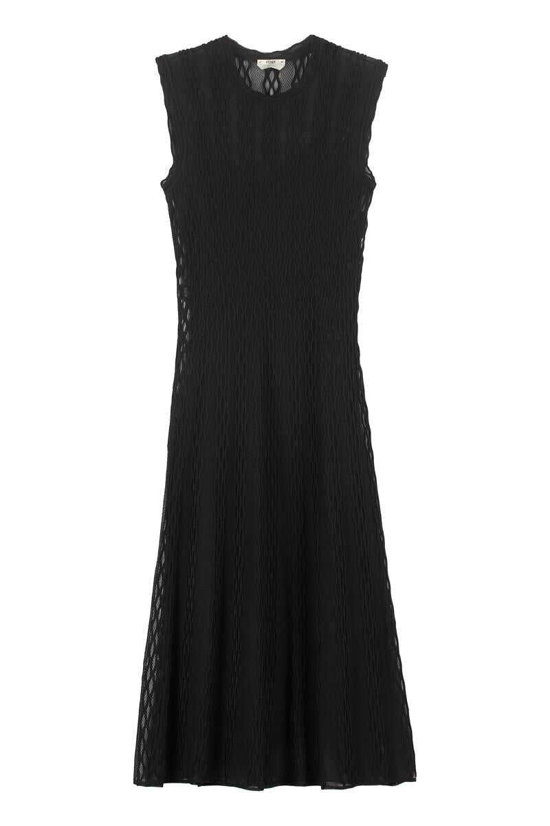 Fendi FENDI MIDI VISCOSE DRESS black