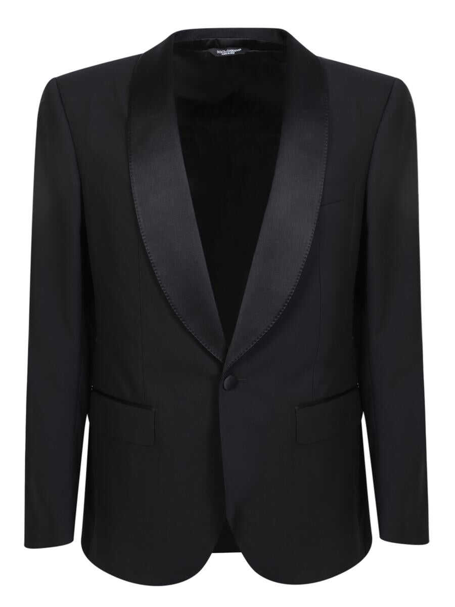Dolce & Gabbana DOLCE & GABBANA Sicilia-fit tuxedo jacket Black
