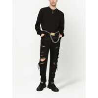 Pulovere Dolce & Gabbana pentru Barbati - Pulovere Dolce & Gabbana Dolce & Gabbana Logo Detail Cotton Sweatshirt Black Barbati (BM 10438166) - B-mall.ro