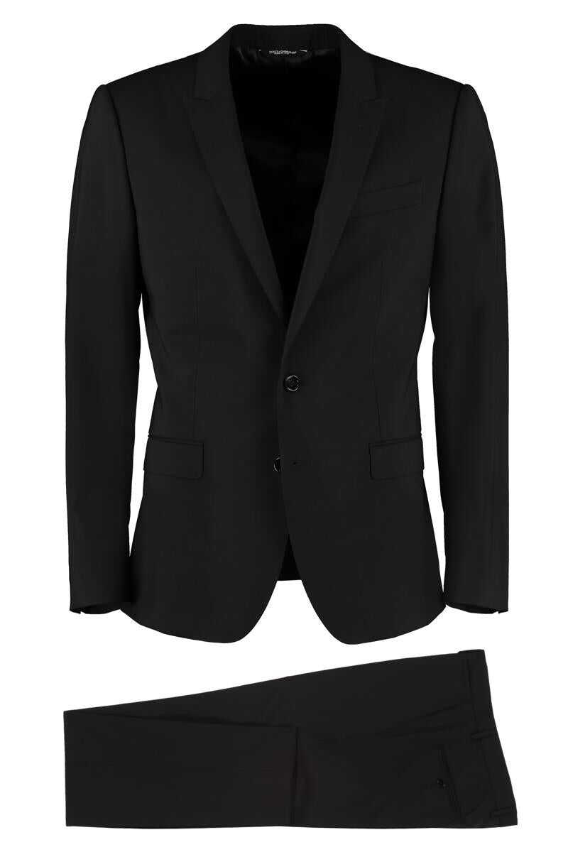 DOLCE & GABBANA DOLCE & GABBANA MARTINI VIRGIN WOOL SUIT BLACK