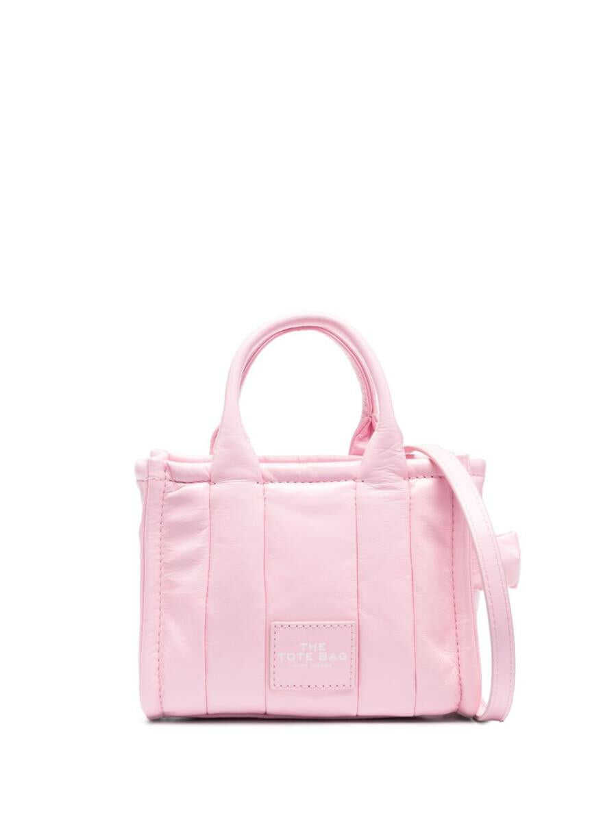 Marc Jacobs MARC JACOBS THE MICRO TOTE BAGS PINK & PURPLE