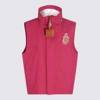 Geci de iarna MONCLER GENIUS RED COTTON BLEND VEST PUFFER DOWN JACKET Barbati