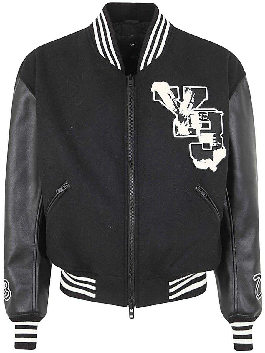 Y-3 ADIDAS Y-3 ADIDAS LETTERMAN JACKET CLOTHING BLACK