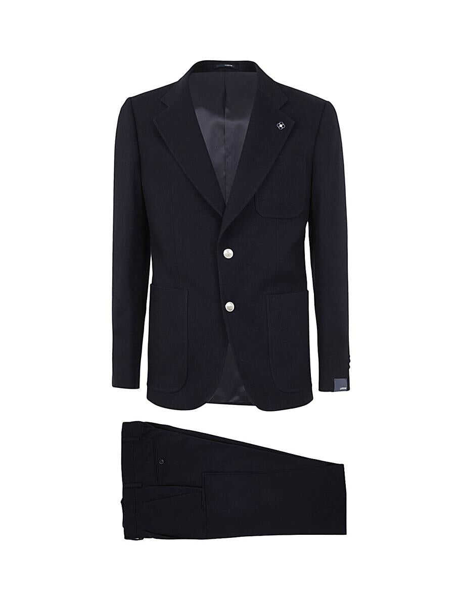 Lardini LARDINI ATTITUDE TROUSER SUIT DROP 7 REG CLOTHING BLACK