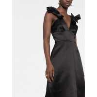 Rochii Jil Sander Dama - Rochii Jil Sander Satin Sleeveless Midi Dress Black Femei (BM 10455929) - B-mall.ro